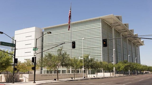 Sandra Day O'Connor United States Courthouse in Phoenix is home to the United States District Court for the District of Arizona. (Source: Derrick Neill via 123 RF)
