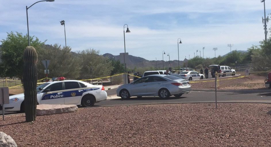 Stabbing at park near Cesar Chavez HS (Photo source: KPHO/KTVK)