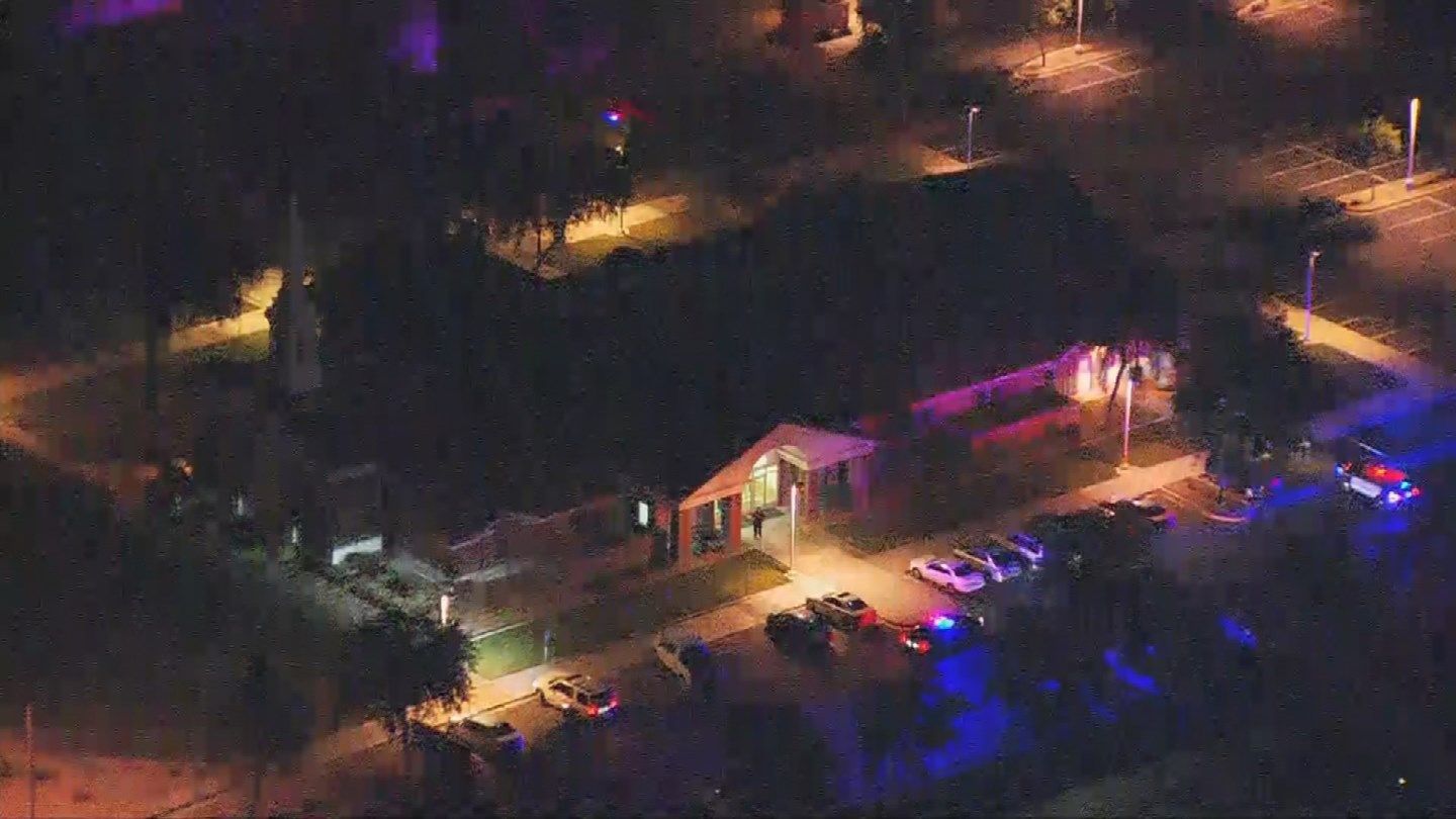 Shooting scene at LDS church parking lot in Gilbert (Source: KPHO/KTVK)