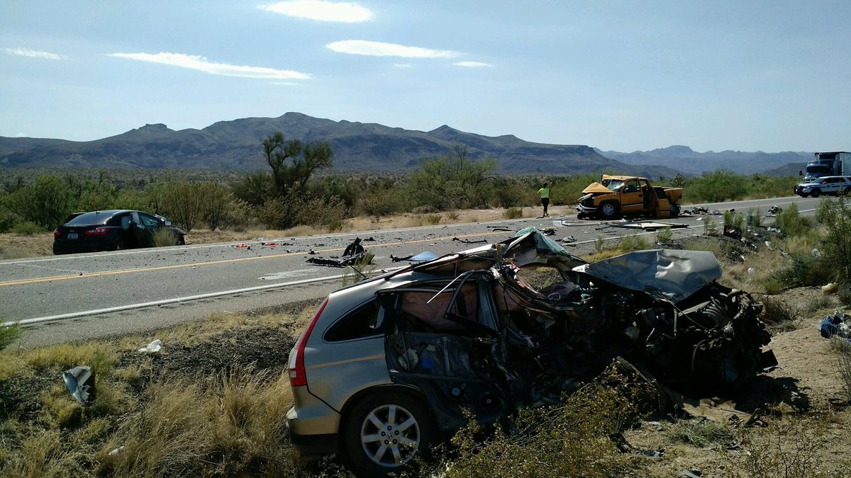 2 killed, two hurt in headon crash north of Wickenburg Arizona's Family