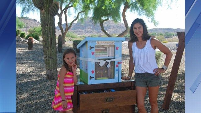 Anna Wolcott's "Little Library" was stolen from her front yard. (Source: Anna's Little Free Library Facebook page)