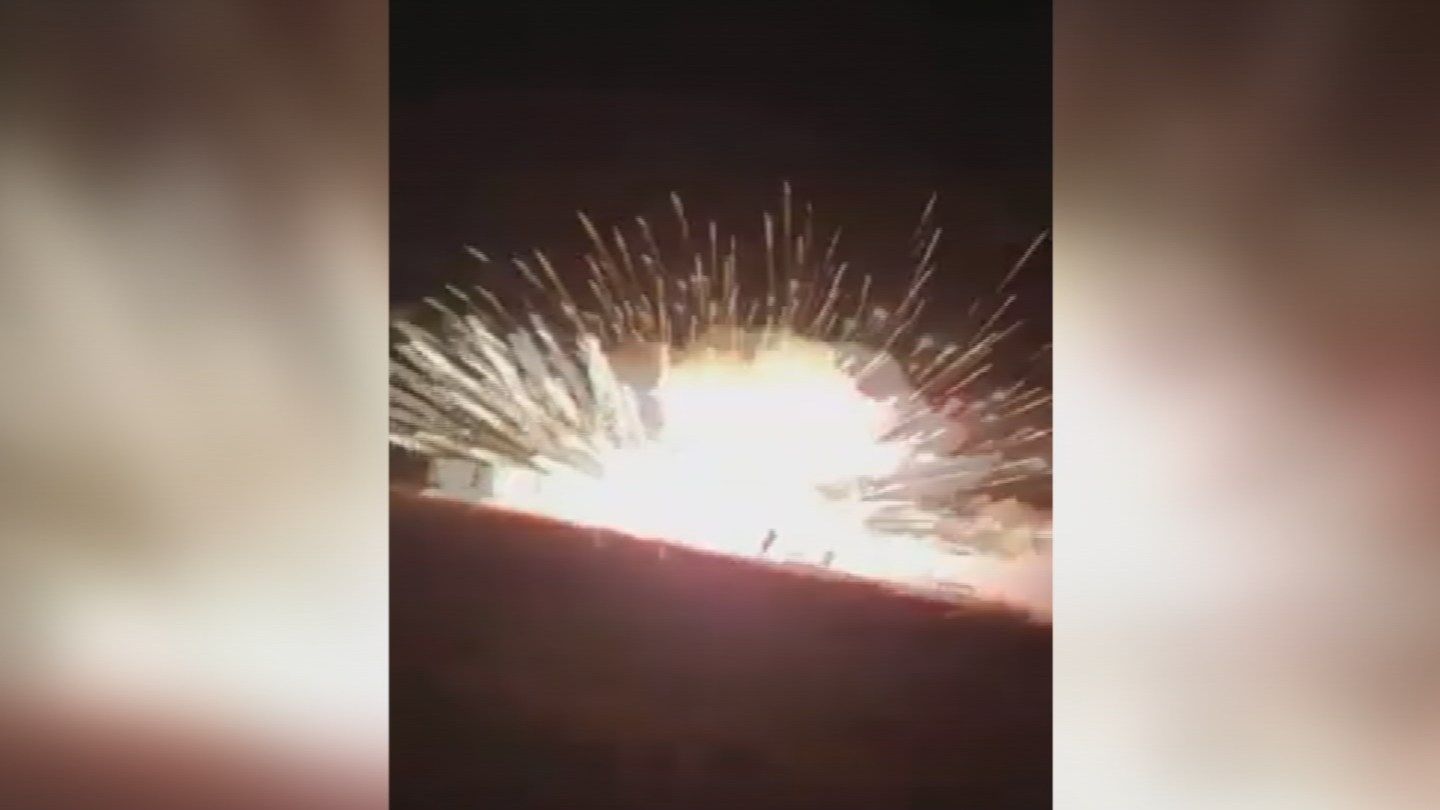 Something went wrong during a fireworks show in Parker, AZ. (Source: Mone Barreras)
