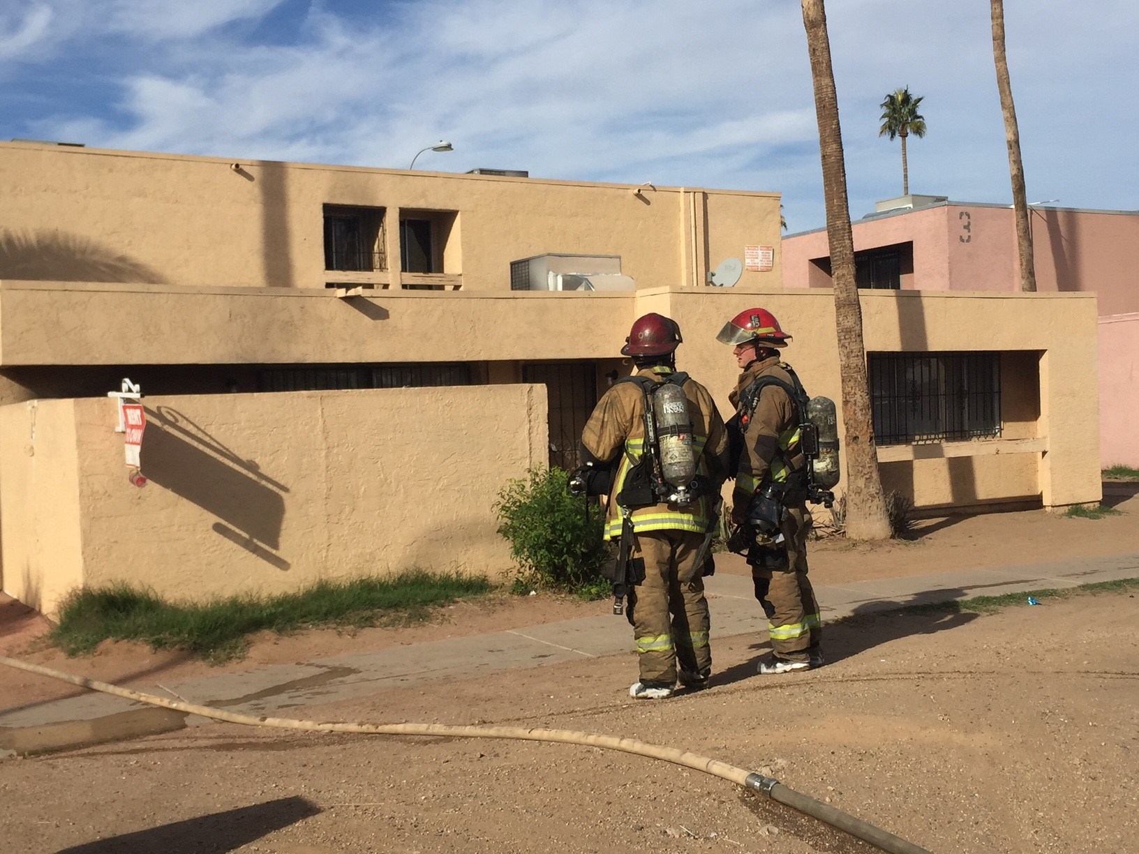 Fire Breaks Out In Apartment Right Next Door To Phoenix Fire Sta Cbs