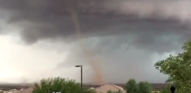 Small Funnel Cloud (or 'gustnado') Spotted Near Rainbow Valley 