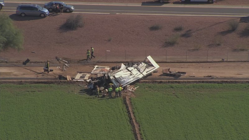 Rollover accident kills RV driver; wife witnesses crash - Arizona's Family